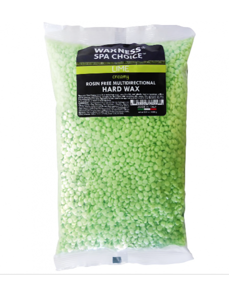 SPA CHOICE ROSIN FREE MULTIDIRECTIONAL HARD WAX LIME 2.2 LB / 1 KG