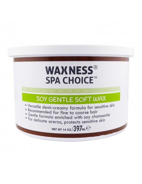 SPA CHOICE SOY GENTLE SOFT WAX 14 OZ / 397 ML