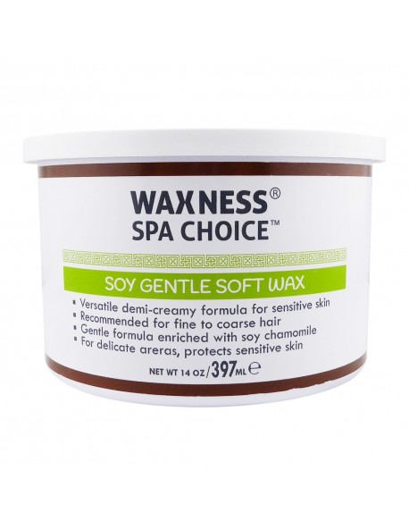 SPA CHOICE SOY GENTLE SOFT WAX 14 OZ / 397 ML