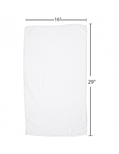 PREMIUM SOFT THICK EXTRA ABSORBENT MICROFIBER COSMETIC TOWEL 16” X 29” 400 GSM WHITE