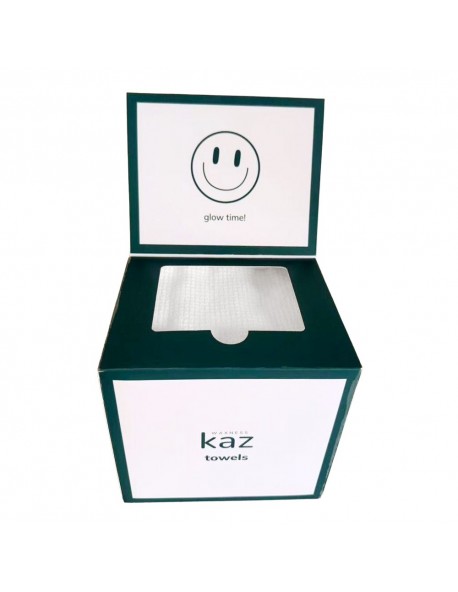 Kaz Professional Dual Side Face Towels with Magnetic Top 50 ct, XL Size 11.8" X 9.8"