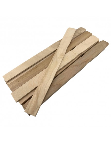 Wax Stirring Spatulas Polished Birchwood 10.5" x 1" 20 pcs