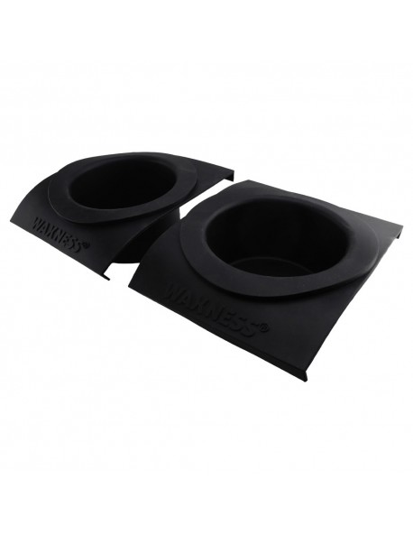 Non Stick Square Easy Clean Silicone Liners Black – 1 lb for Double Warmers WN-5002 Pack of 2