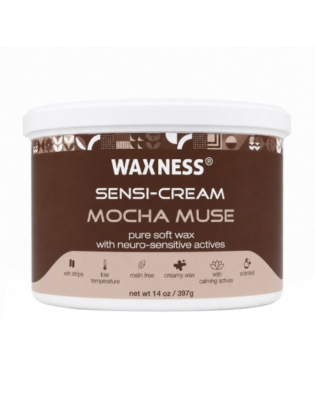 Sensi Cream Mocha Muse Soft Wax 14 oz / 397g