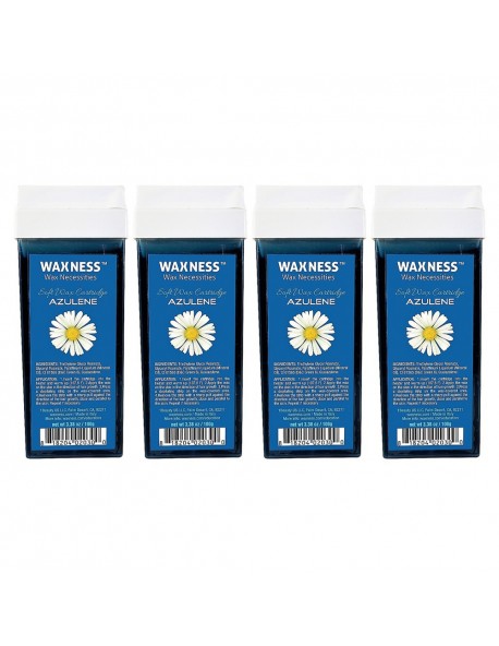 Azulene Soft Wax Cartridge 3.38 oz 100g Pack of 4