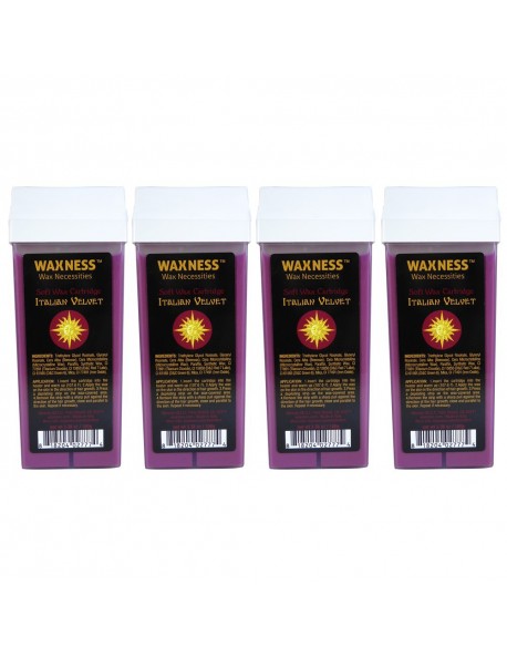 Polymer Blend Luxury Italian Velvet Soft Wax Cartridge 3.38oz 100g Pack of 4