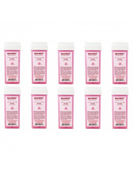 Rose Soft Wax Cartridge 3.38 oz 100 g Pack of 10