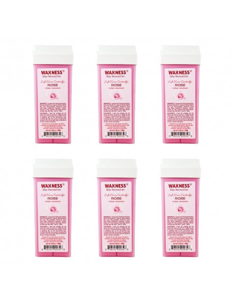 Rose Soft Wax Cartridge 3.38 oz 100 g Pack of 6