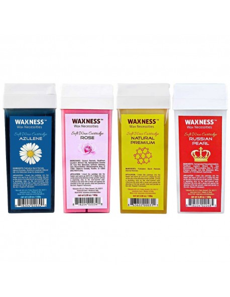 Soft Wax Cartridge - Set of 4 Cartridges (4 x 3.38 oz / 100 g)