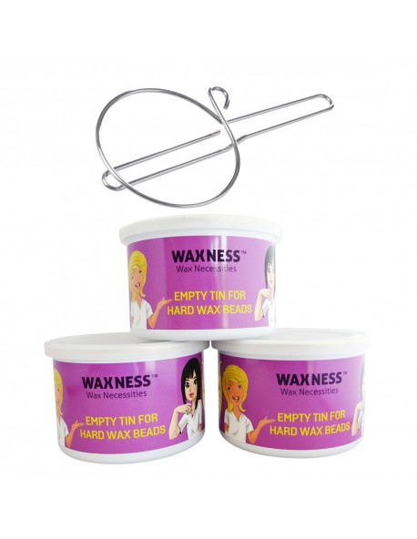 Empty Wax Can 14 oz 3 Pack & 1 Handle for Wax Can