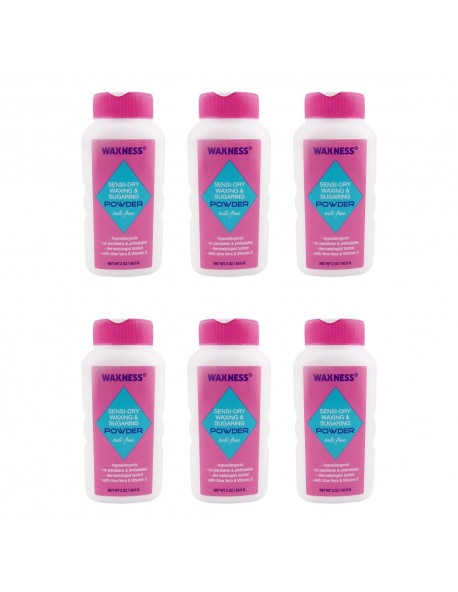 Sensi-Dry Waxing & Sugaring Powder Travel Size 2 oz Pack of 6