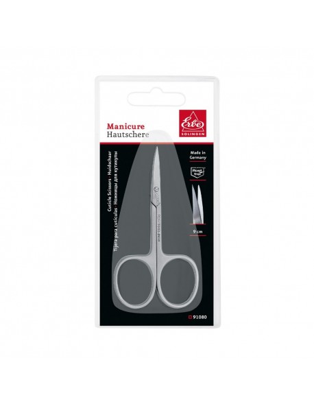 Erbe Solingen Cuticle Scissors Kullenblatt Pointed And Curved Cutting Edge 9 cm 3.5 in