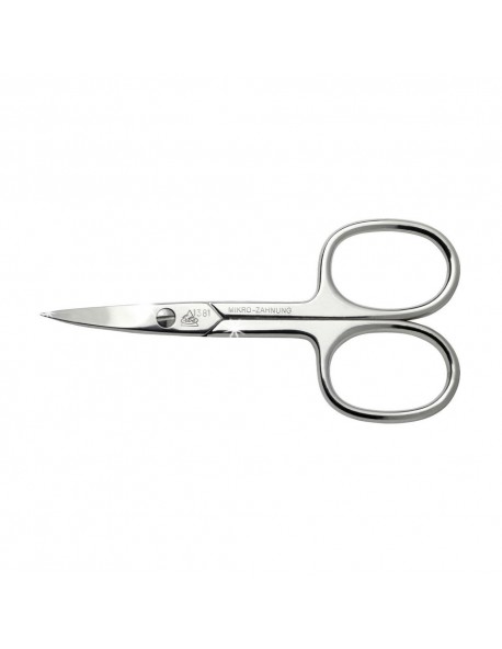 Erbe Solingen Nail Scissors Pointed And Curved Cutting Edge Micro-Teeth Vitaloy 9 cm | 3.5 in