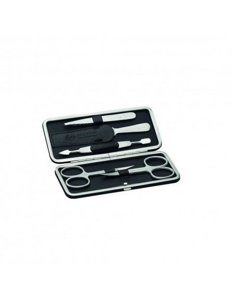 Erbe Manicure Clip-Top Case "Black Mamaba", Stainless, 5 instruments