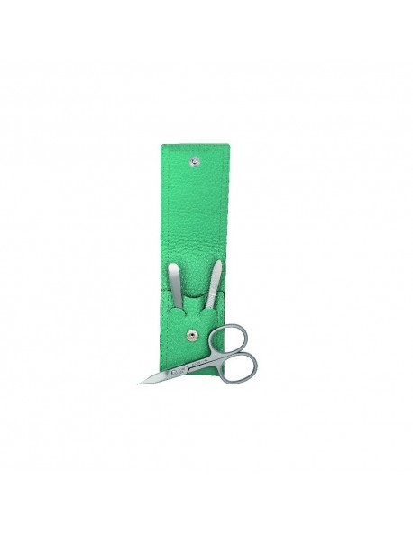 Erbe Piemont Series Pocket Case With Manicure Set, Light Green, 3 instruments