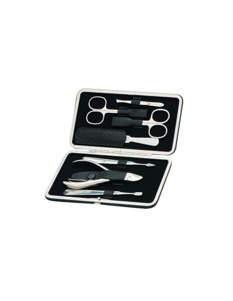 Erbe Manicure Clip-Top Case Range "Master" Black, 7 instruments