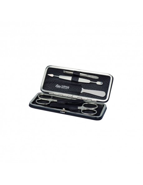 Erbe Manicure Clip-Top Case Range "Siena" Brown, 5 instruments