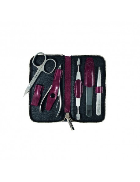 Erbe Manicure Zipper Case Range "Mon Cherie", Stainless, 5 instruments
