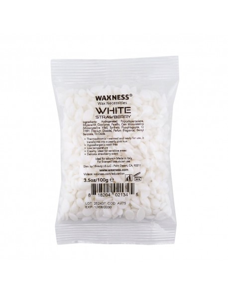 White Strawberry Thermochromic Rosin Free Hard Wax Sample 3.5 oz / 100 g