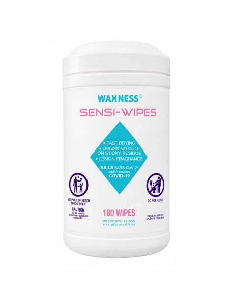 Sensi-Wipes Disinfecting Wipes, Pop-Up Canister, 180 Pcs Fragrance-Free
