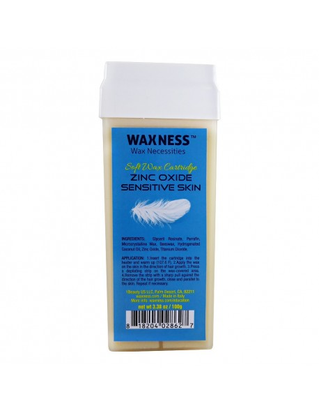 ZINC OXIDE SENSITIVE SKIN SOFT WAX CARTRIDGE 3.38 OZ 100 G