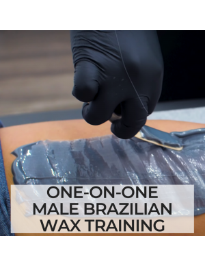 Male brazilian wax instructional video