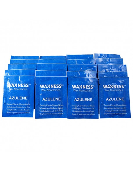 WAX AT HOME AZULENE AFTER WAXING FINISHING WIPES PACK OF 20