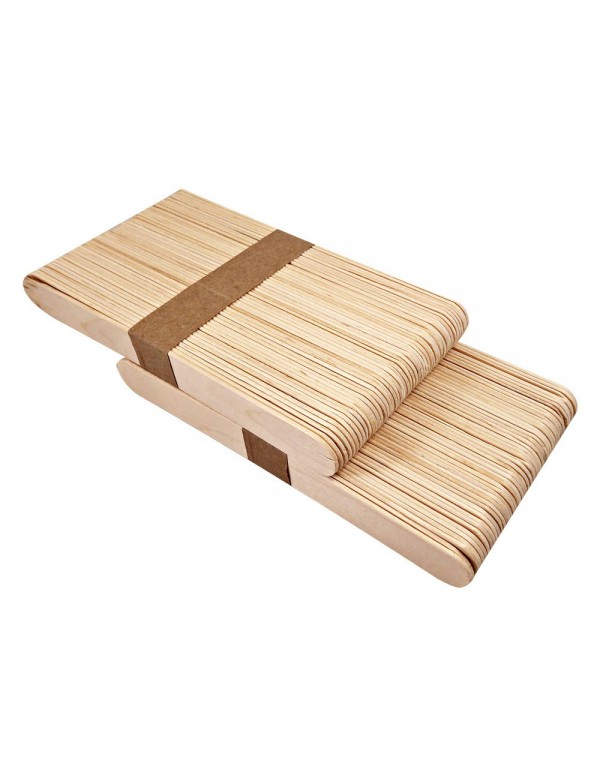 BODY WAXING WOODEN SPATULA APPLICATORS 100PK