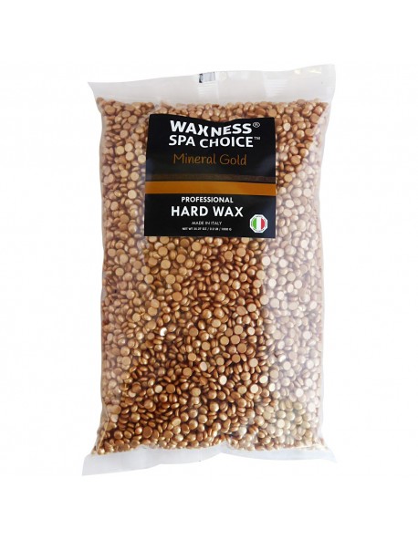 SPA CHOICE MINERAL GOLD DEMI CREAMY HARD WAX BEADS 2.2 LB / 1 KG