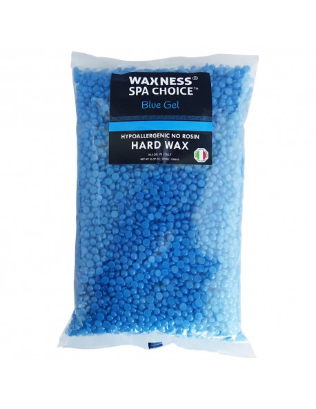 SPA CHOICE NO ROSIN BLUE GEL HARD WAX BEADS WITH MARINE SALTS 2.2 LB / 1 KG