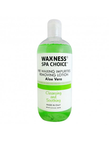 SPA CHOICE PRE WAXING IMPURITIES REMOVING LOTION ALOE VERA 16.9 FL OZ / 500ML